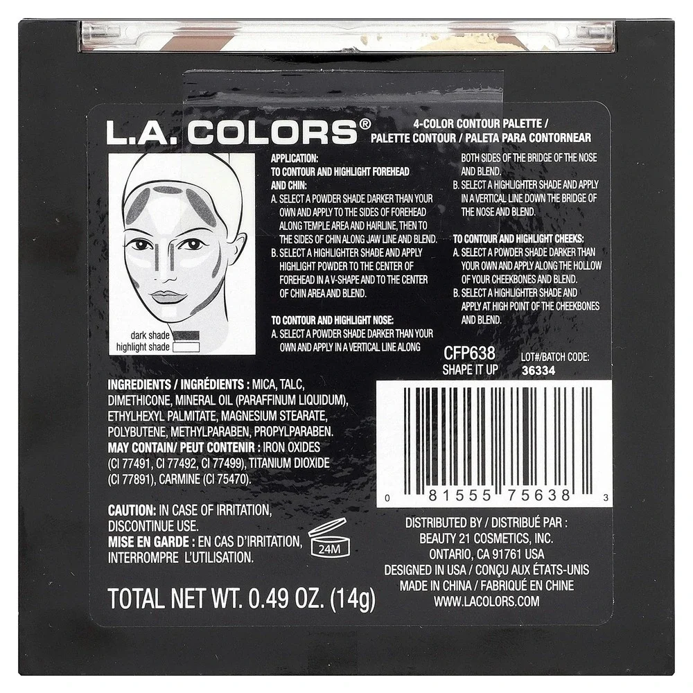 Sculpt +‎ Contour, 4-Color Contour Palette, CFP638 Shape It Up, 0.49 oz (14 g)